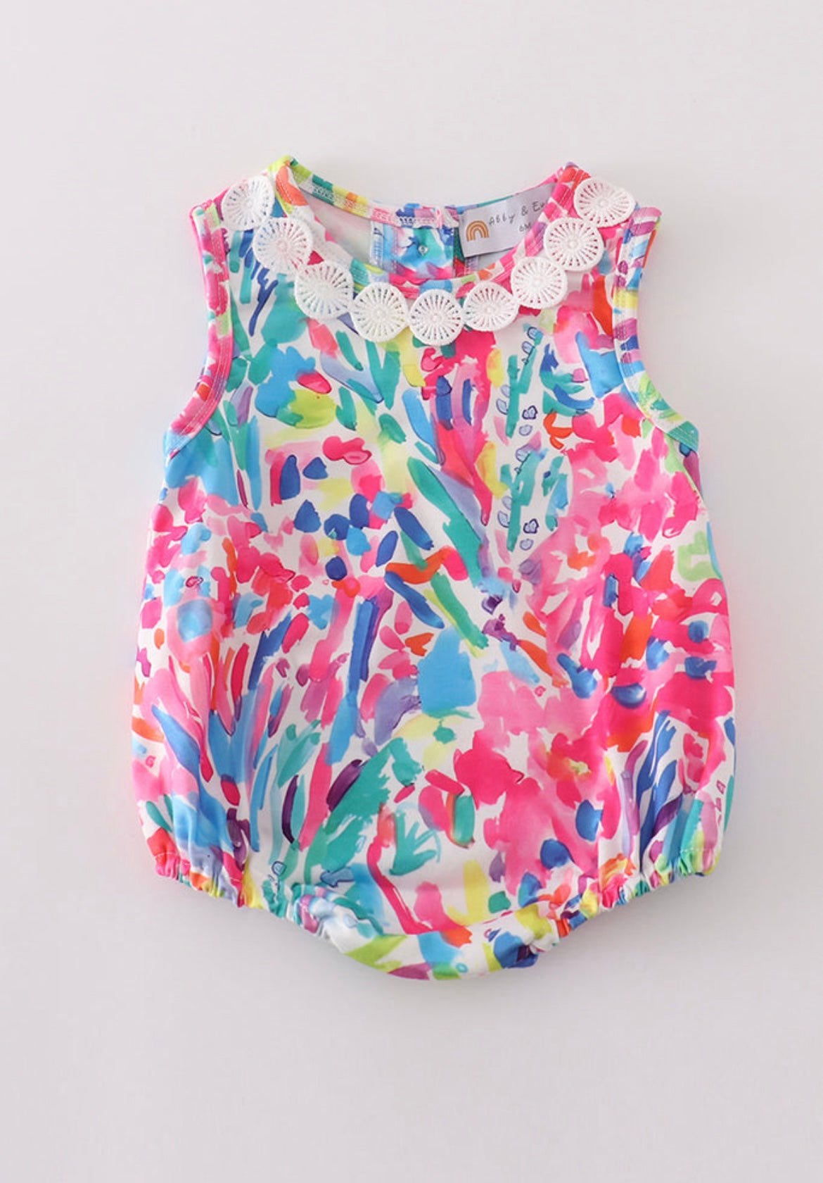 Vibrant Floral Lace Girl Bubble