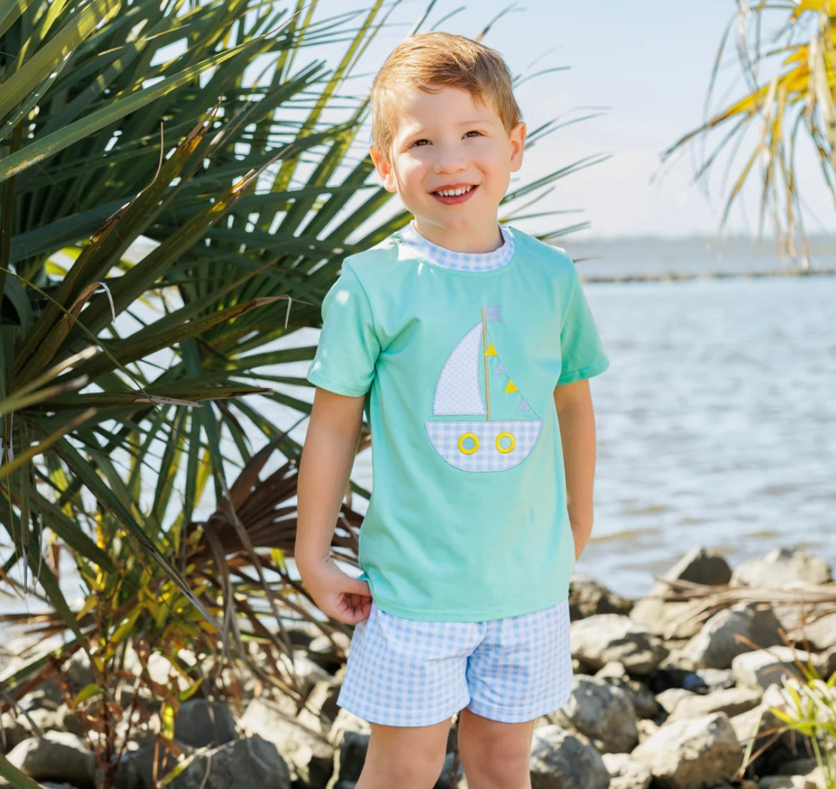 Jellybean Sailboat Short Set
