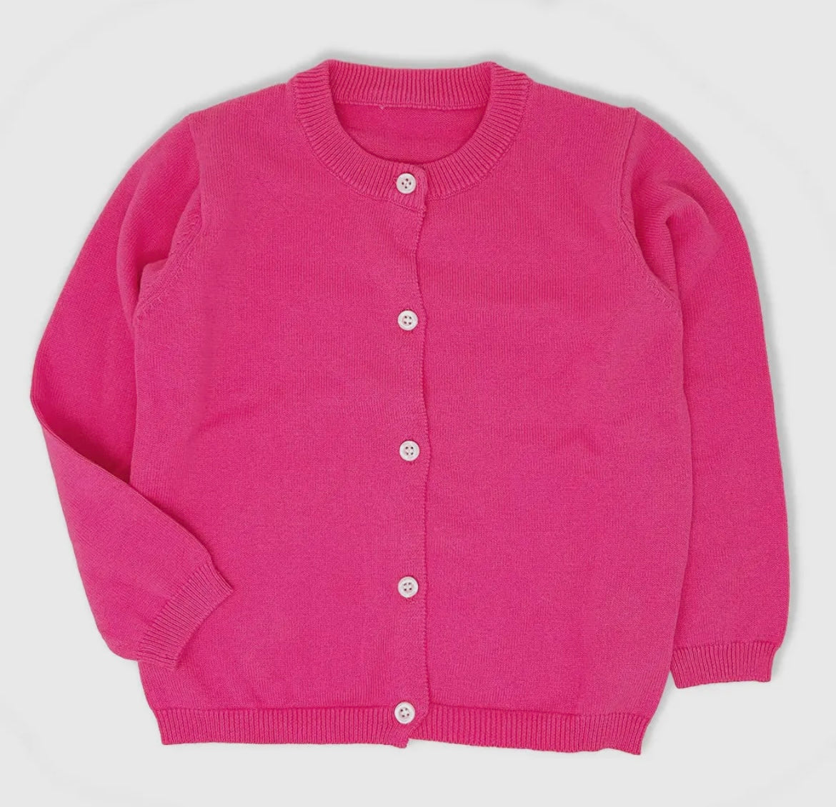 Hot Pink Cardigan Sweater