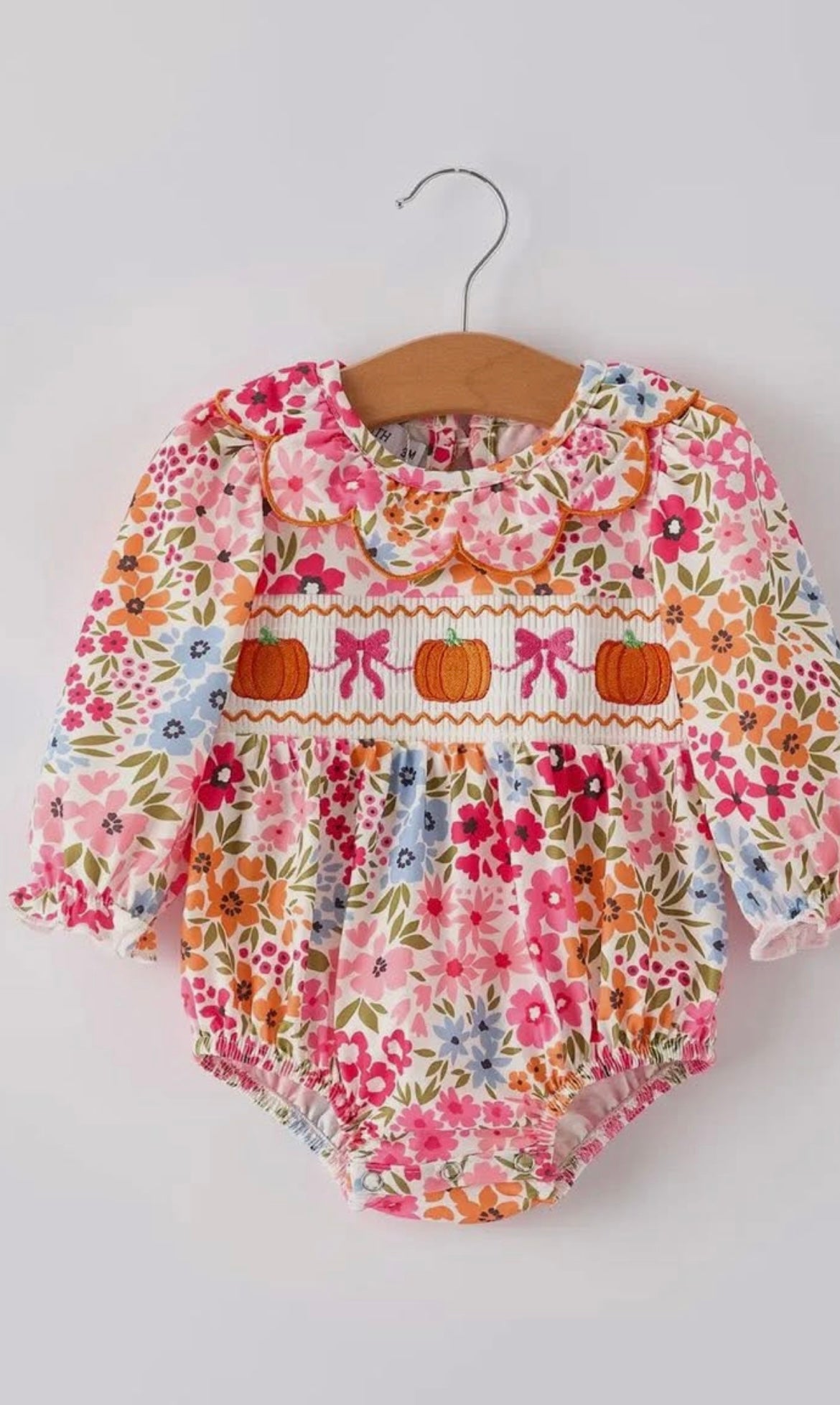 Pumpkins & Bows Floral Bubble