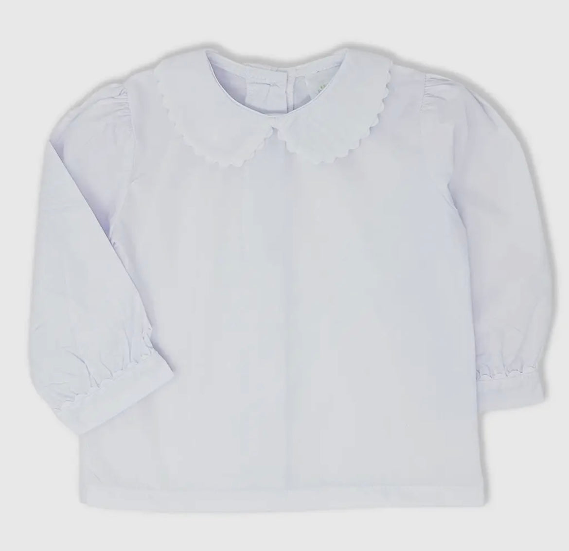 Girls Long Sleeve Peter Pan Shirt