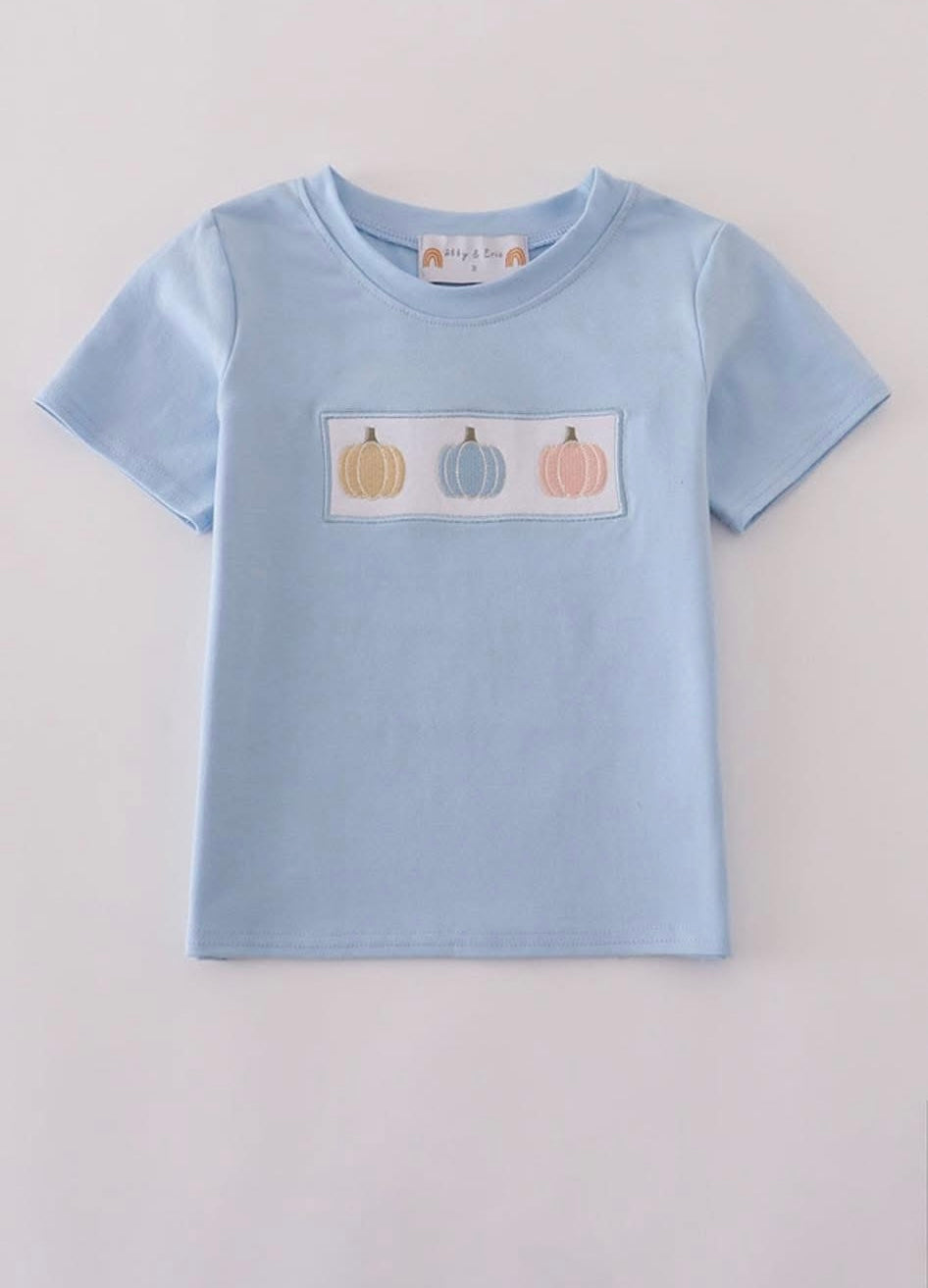 Light Blue Pumpkin T shirt