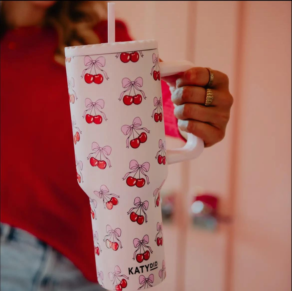 Cherry Bows Tumbler