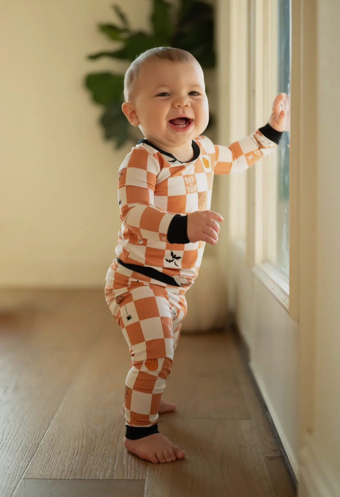 Spooky Checkers Bamboo 2 piece