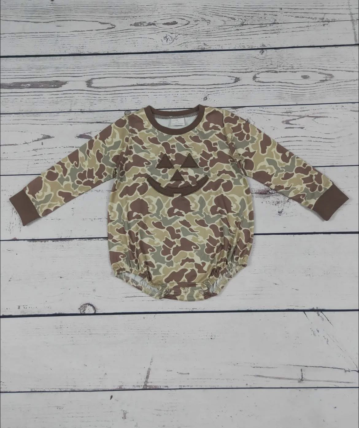 Camo Long Sleeve Pumpkin Bubble
