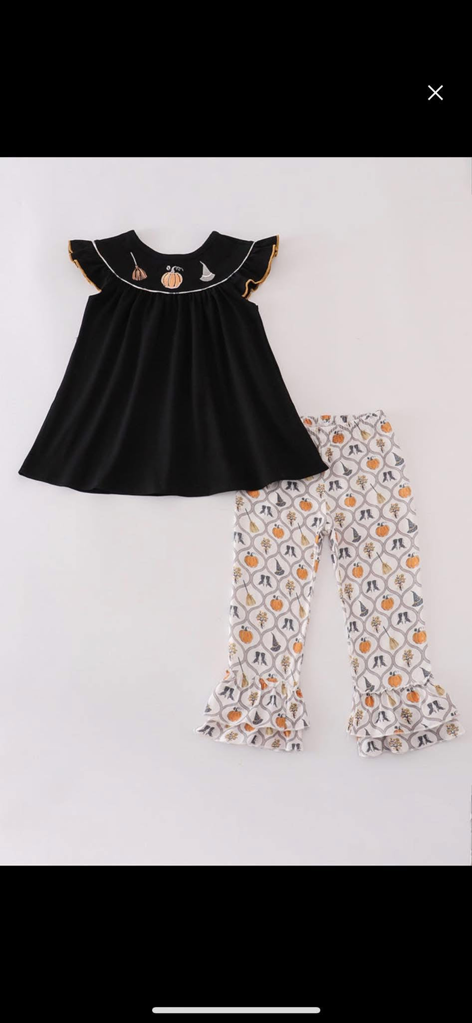 All Things Halloween Girls Pant set