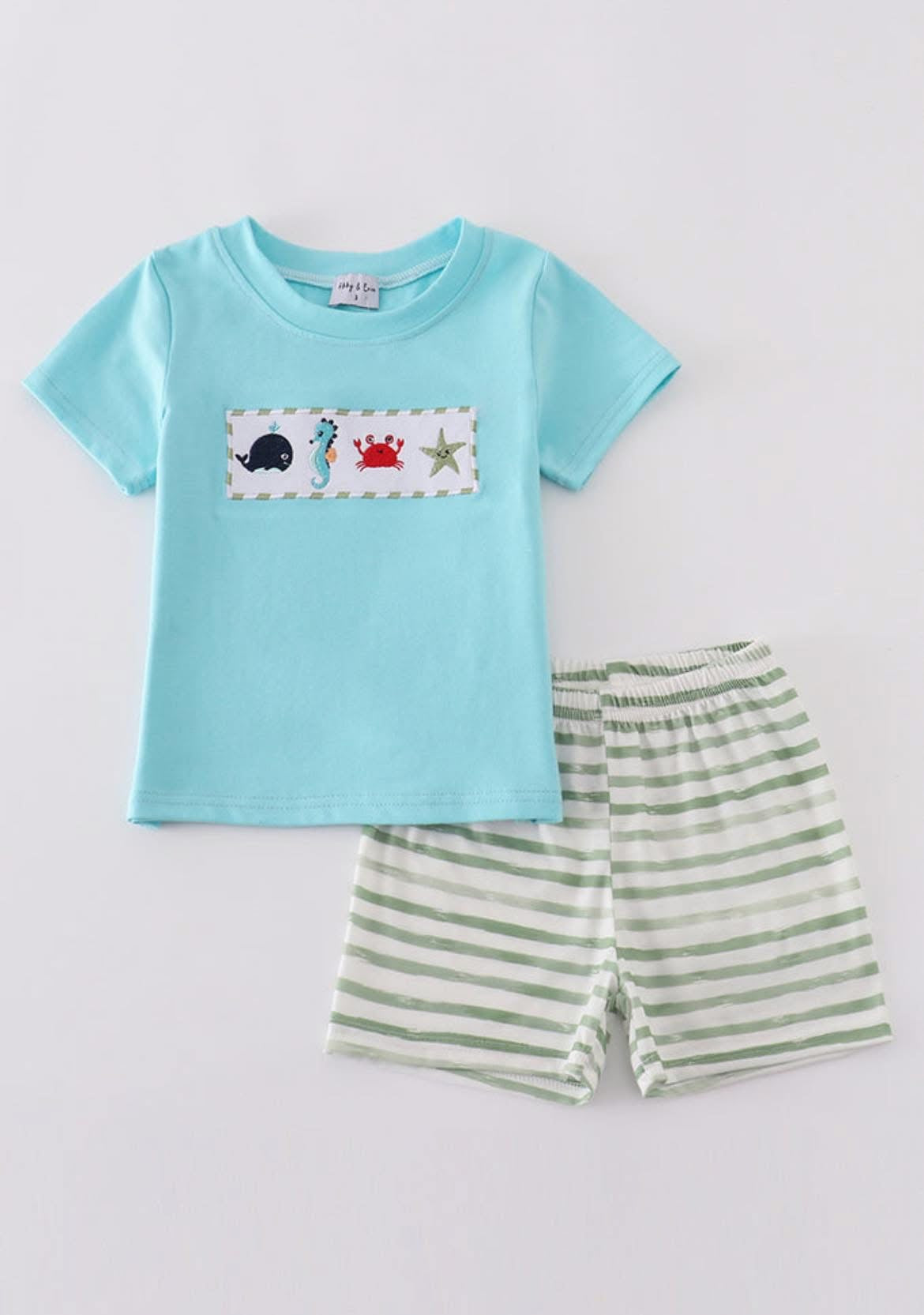 Sea Creature Boy Short Set