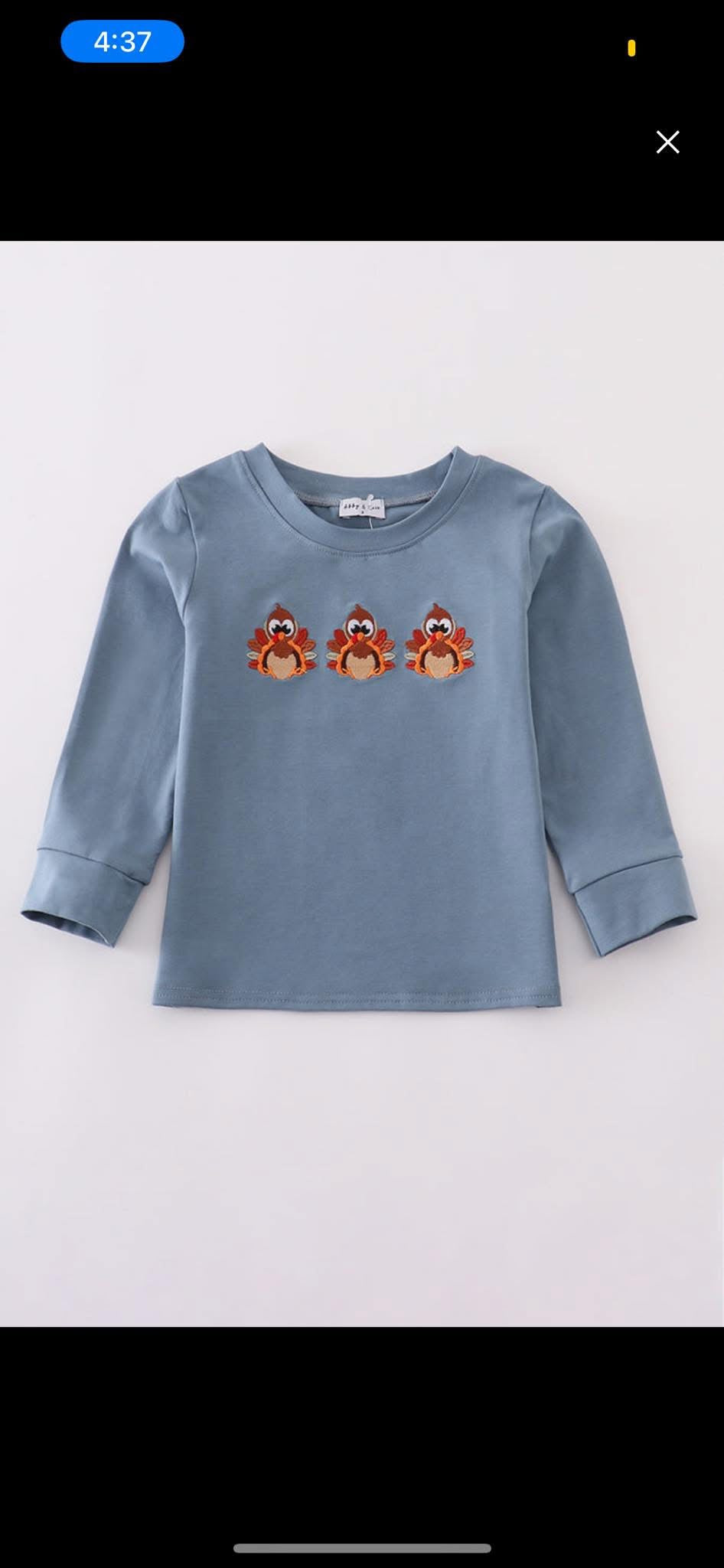 Boys Turkey Long Sleeve