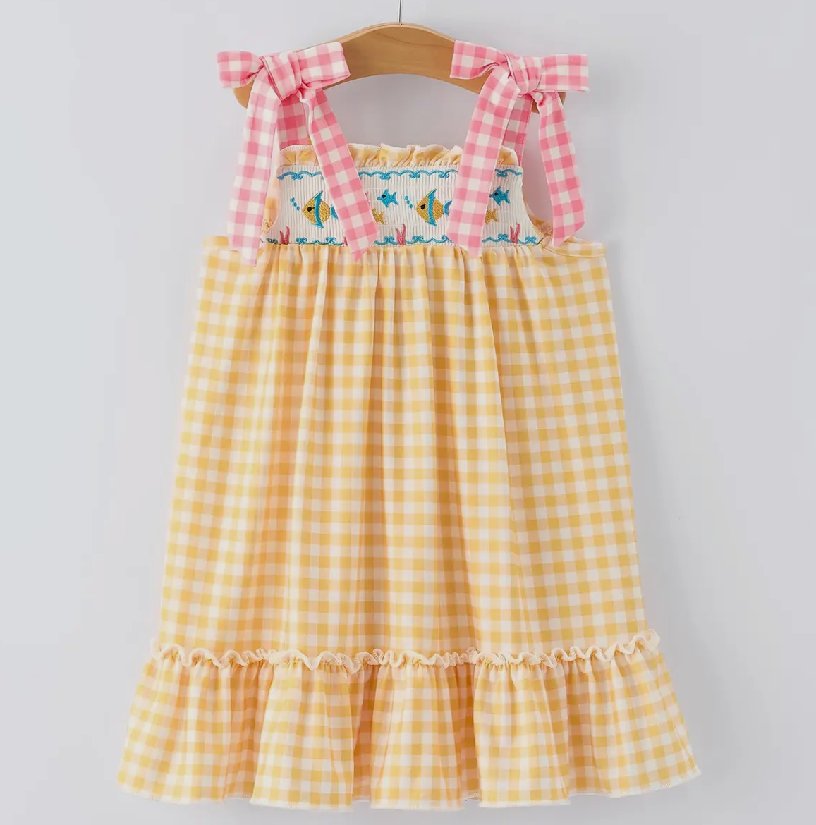Smocked Fish Girls Dress