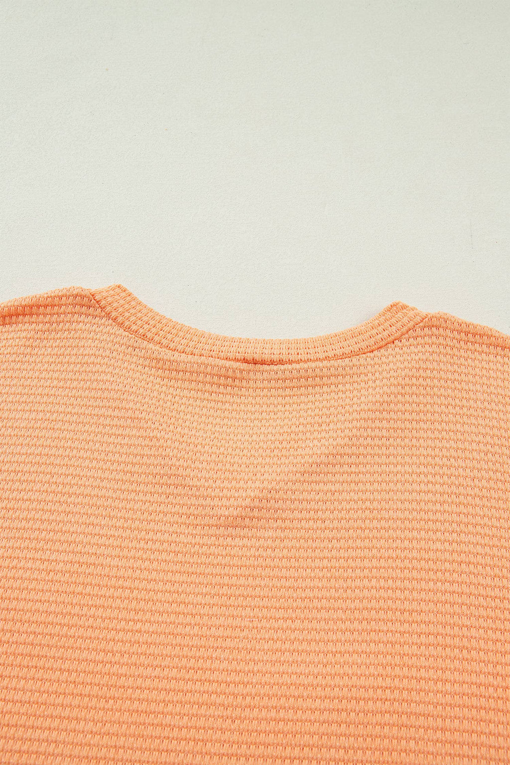 Plus Size Waffle V Neck Short Sleeve Knit Top (S-4X)