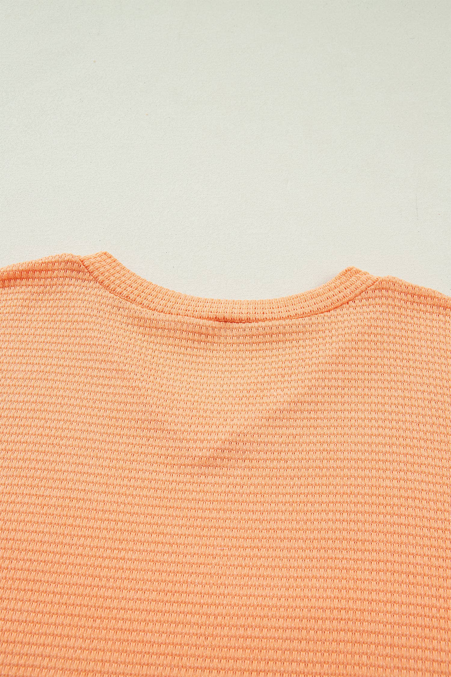 Plus Size Waffle V Neck Short Sleeve Knit Top (S-4X)