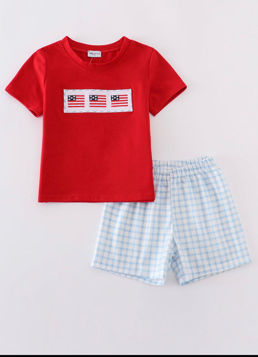Boys Flag Short set
