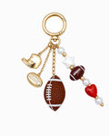 Gameday Football Bag Charm Key Chain