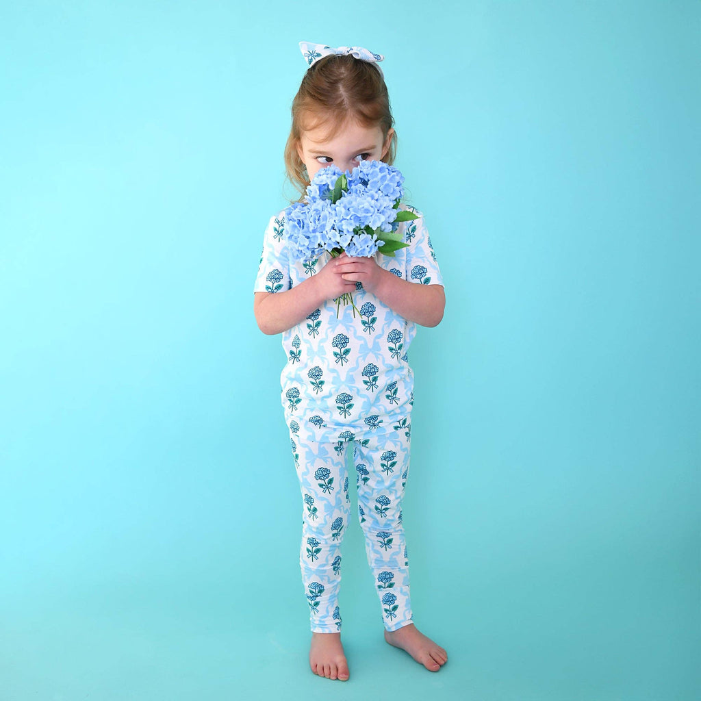 Savannah RUFFLE TWO PIECE Bamboo Floral Girls Lounge Set