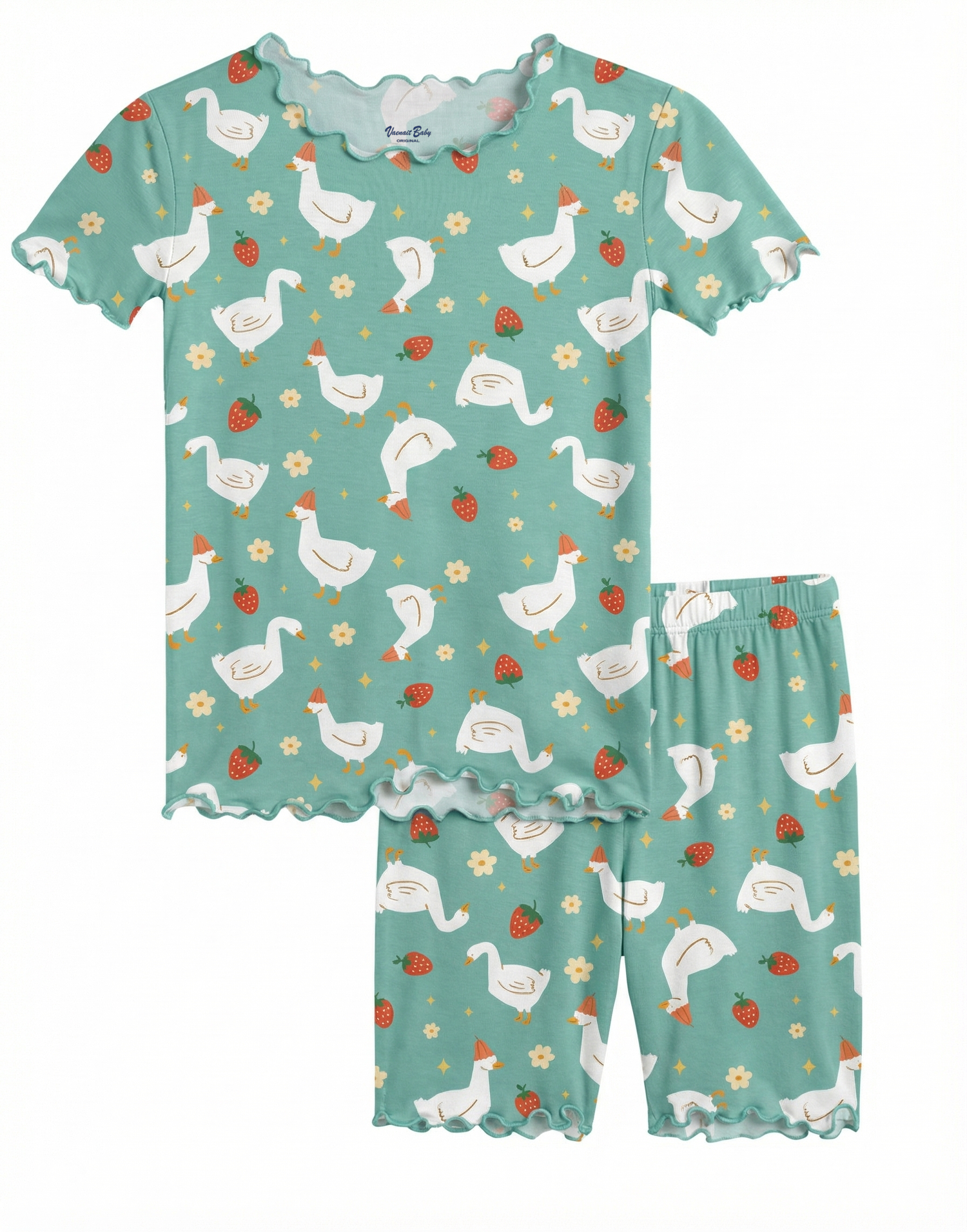 Swan Berry Bamboo Boys Girls Infants Short Sleeve PJs