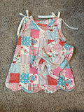 Patch Scalloped Bloomer Set