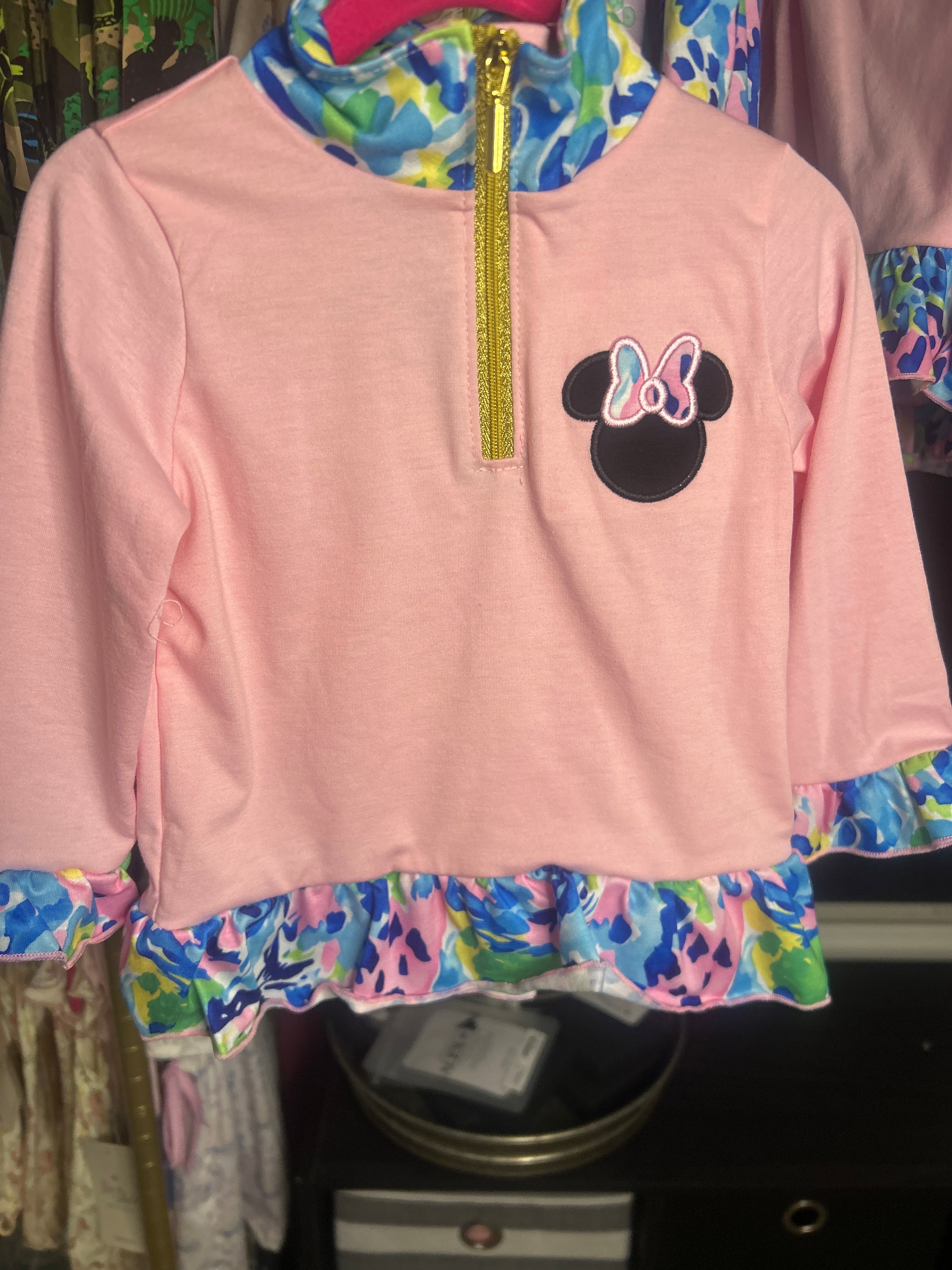 Girls Mouse Quarter Zip