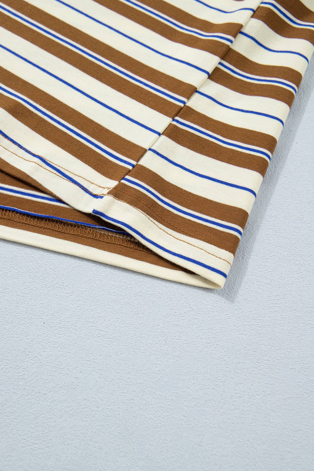 Stripe Womens Casual Oversized Tee (S-XL)