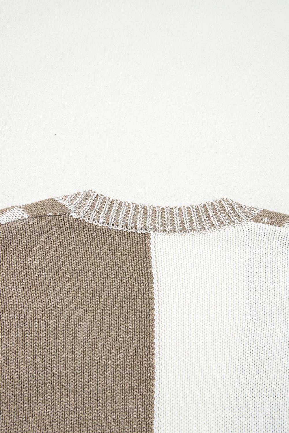 Checkered Open Front Drop Shoulder Cardigan (S-4X)