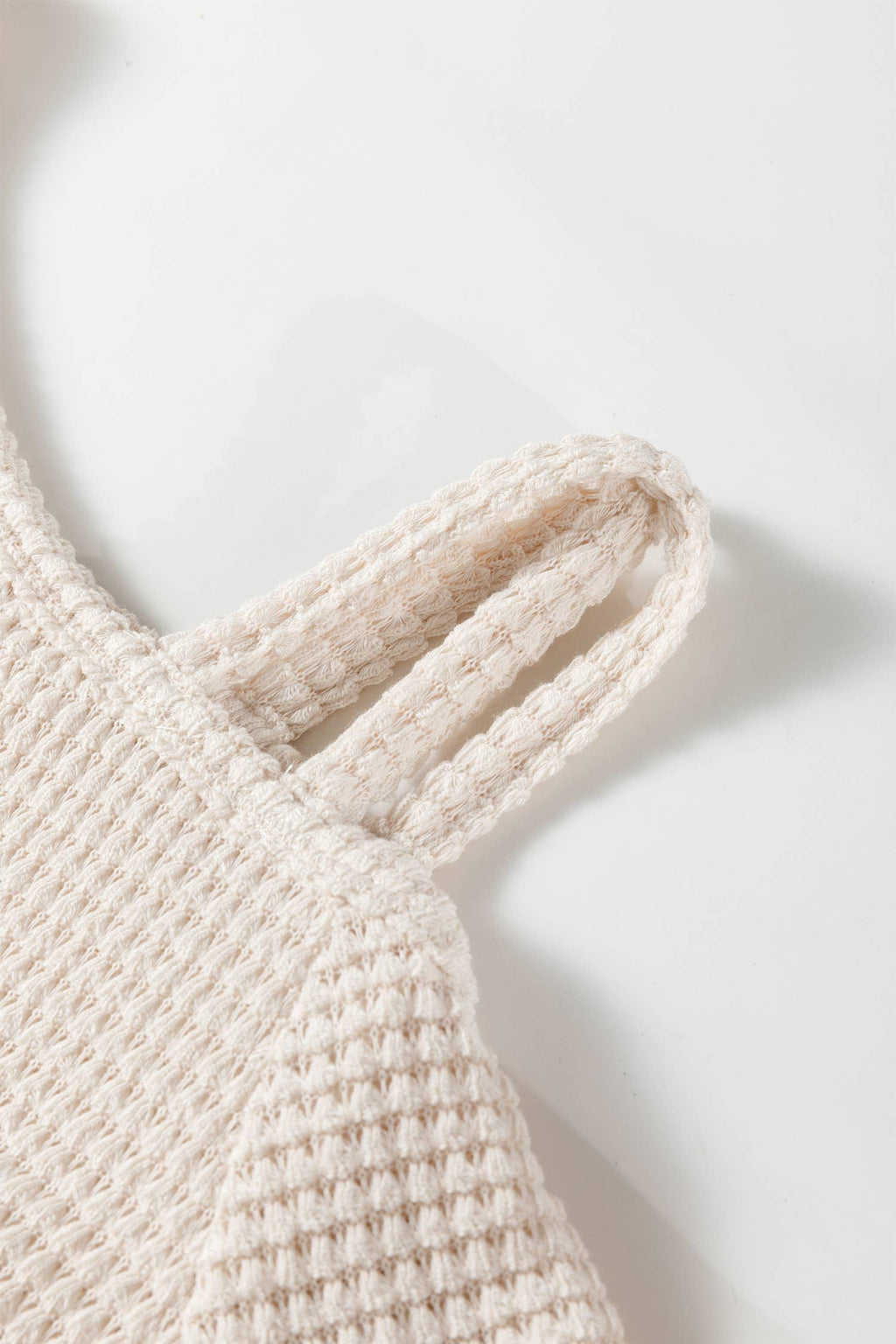 Textured Knit Asymmetric Shoulder Long Sleeve Top (S-XL)