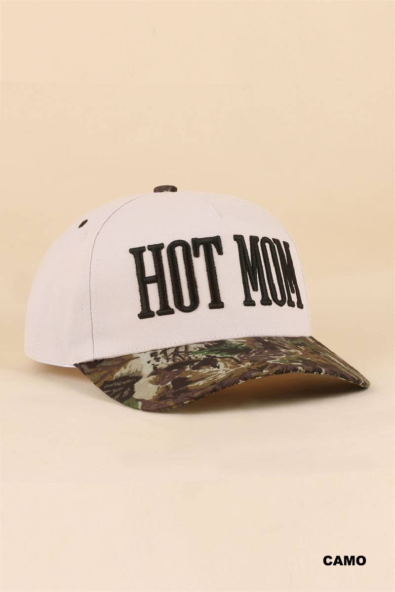 Hot Mom Two Tone Snapback Hat Zenana