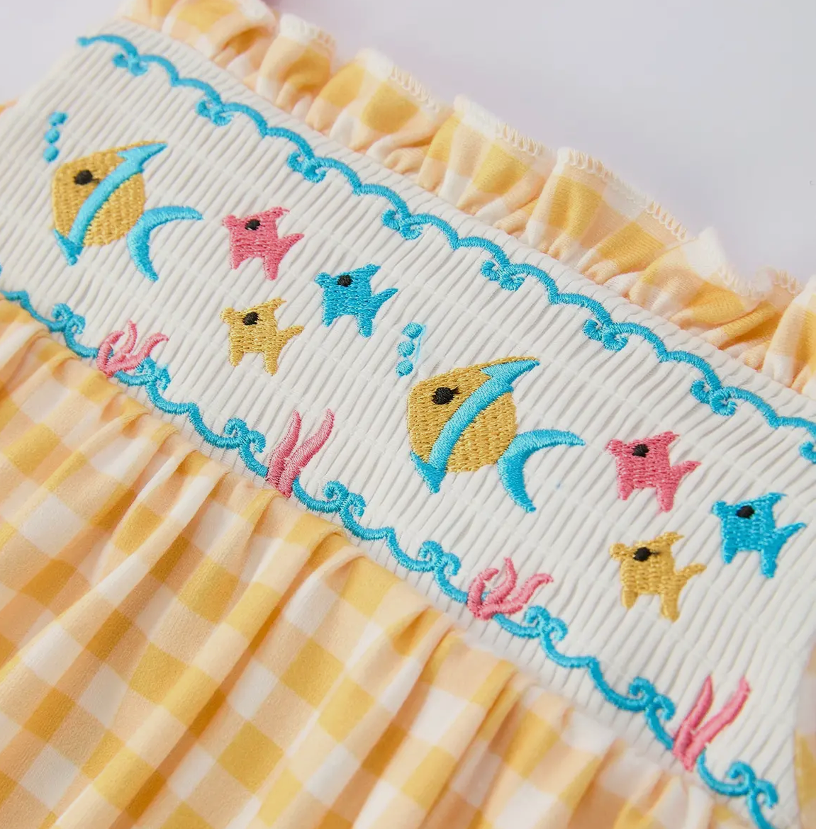 Smocked Fish Girls Dress