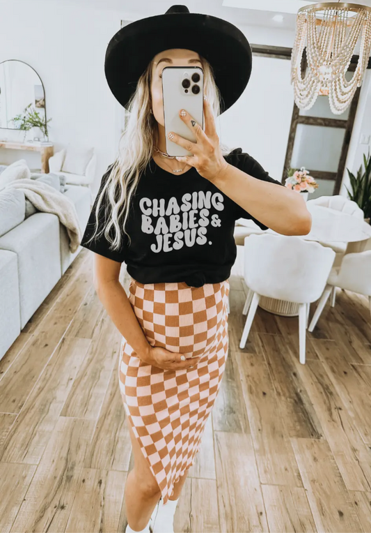 Chasing Babies And Jesus Shirt