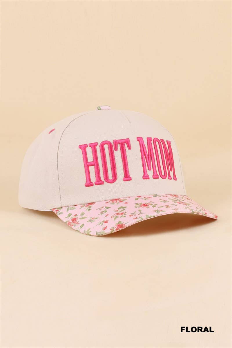 Hot Mom Two Tone Snapback Hat Zenana