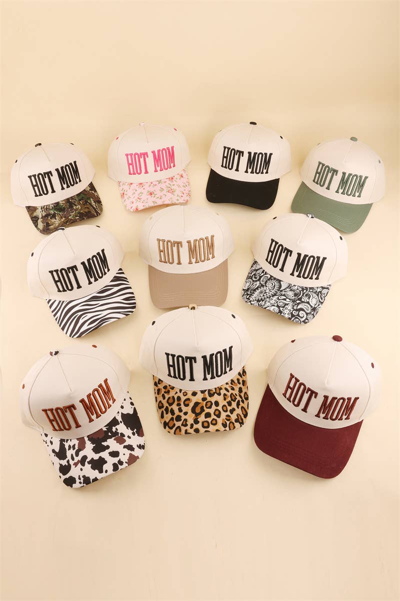 Hot Mom Two Tone Snapback Hat Zenana