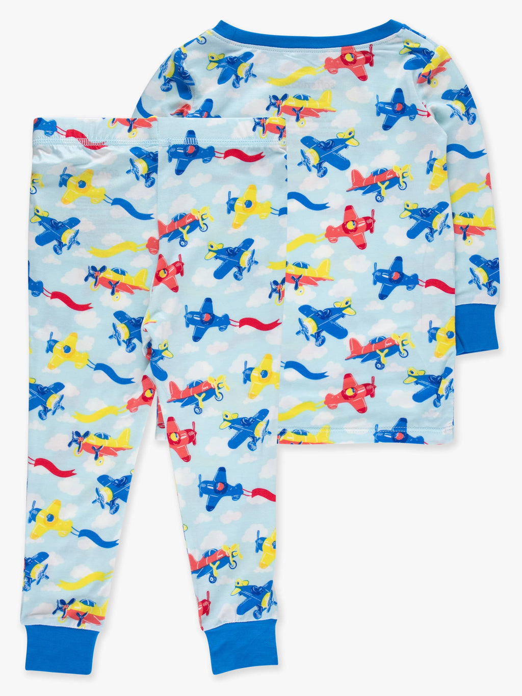 SoftSnooze™ Kids Bamboo Viscose Plane Parade Long Sleeve Pajama Set