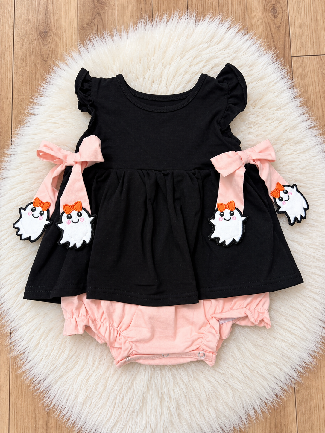 Ghost Appliqué Skirted Bubble
