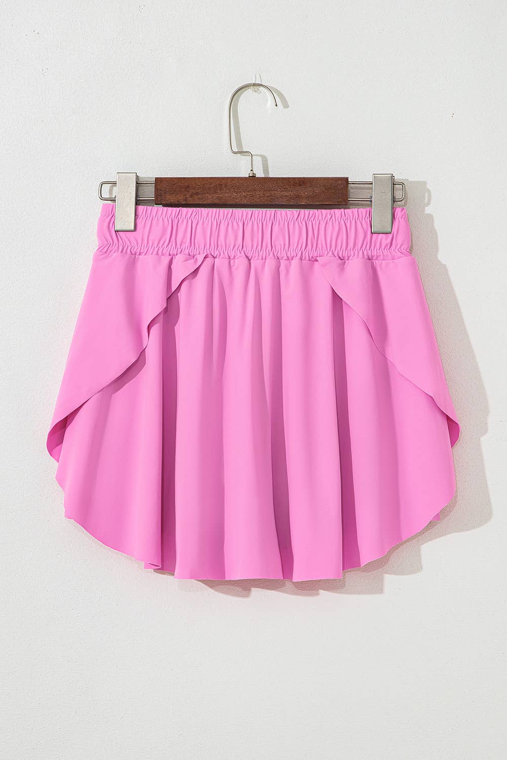 Drawstring Elastic Waistband Lined Tennis Skorts