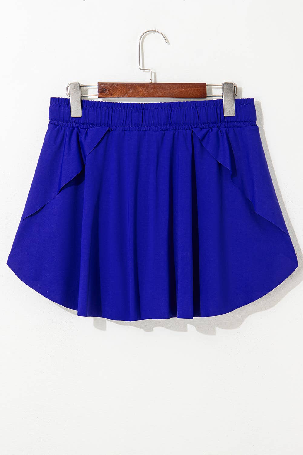 Drawstring Elastic Waistband Lined Tennis Skorts