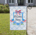 Patriotic Crest Garden Flag
