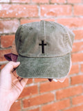 Embroidered Cross Hat, Women's Baseball Cap