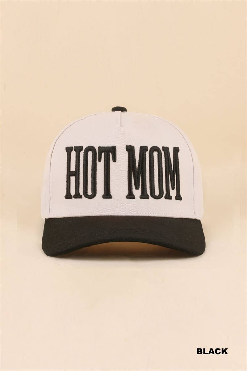 Hot Mom Two Tone Snapback Hat Zenana
