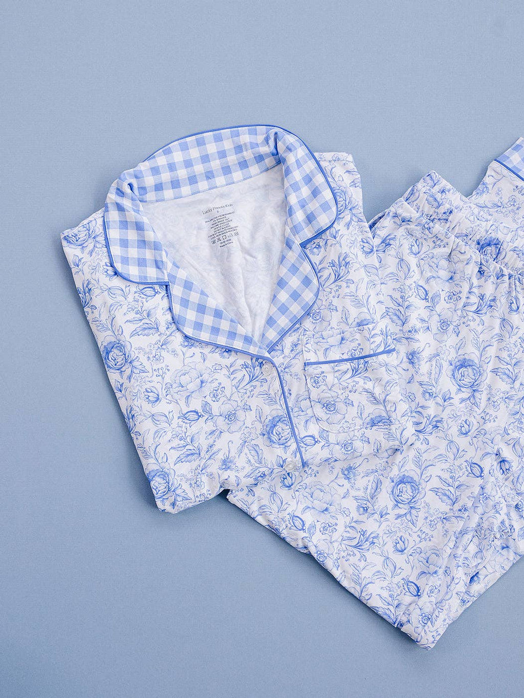 Bamboo Women's Pajamas| Blue Flowers