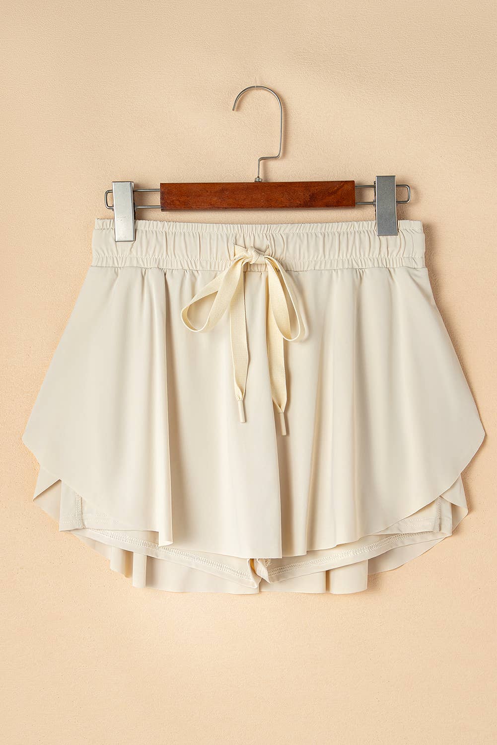 Drawstring Elastic Waistband Lined Tennis Skorts