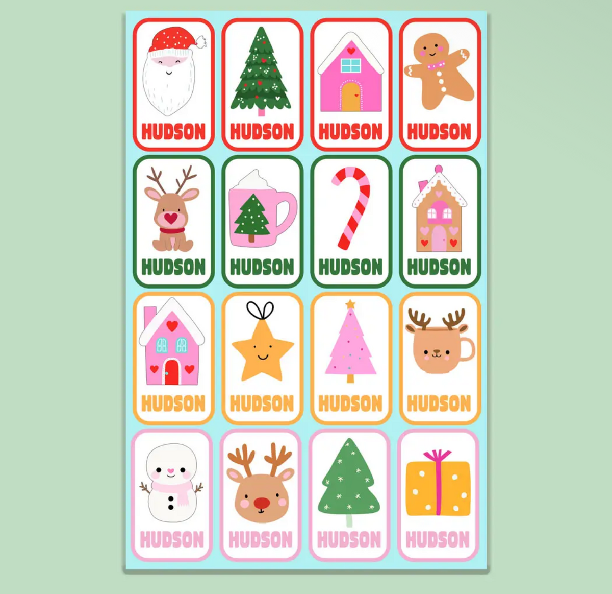Custom Christmas Name Tags