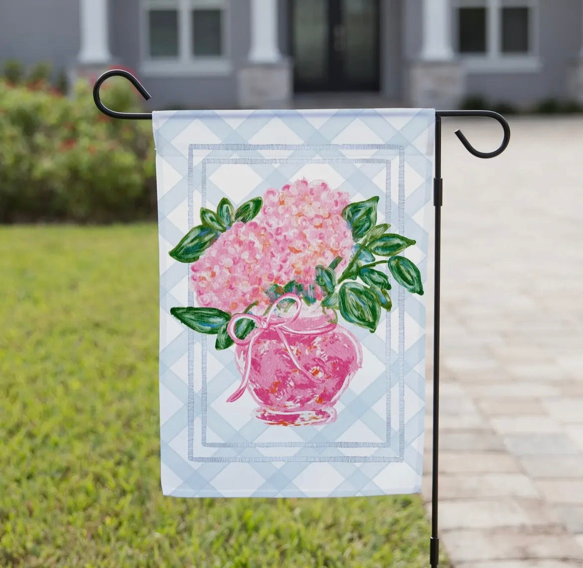 Spring Vase - Pink Garden Flag
