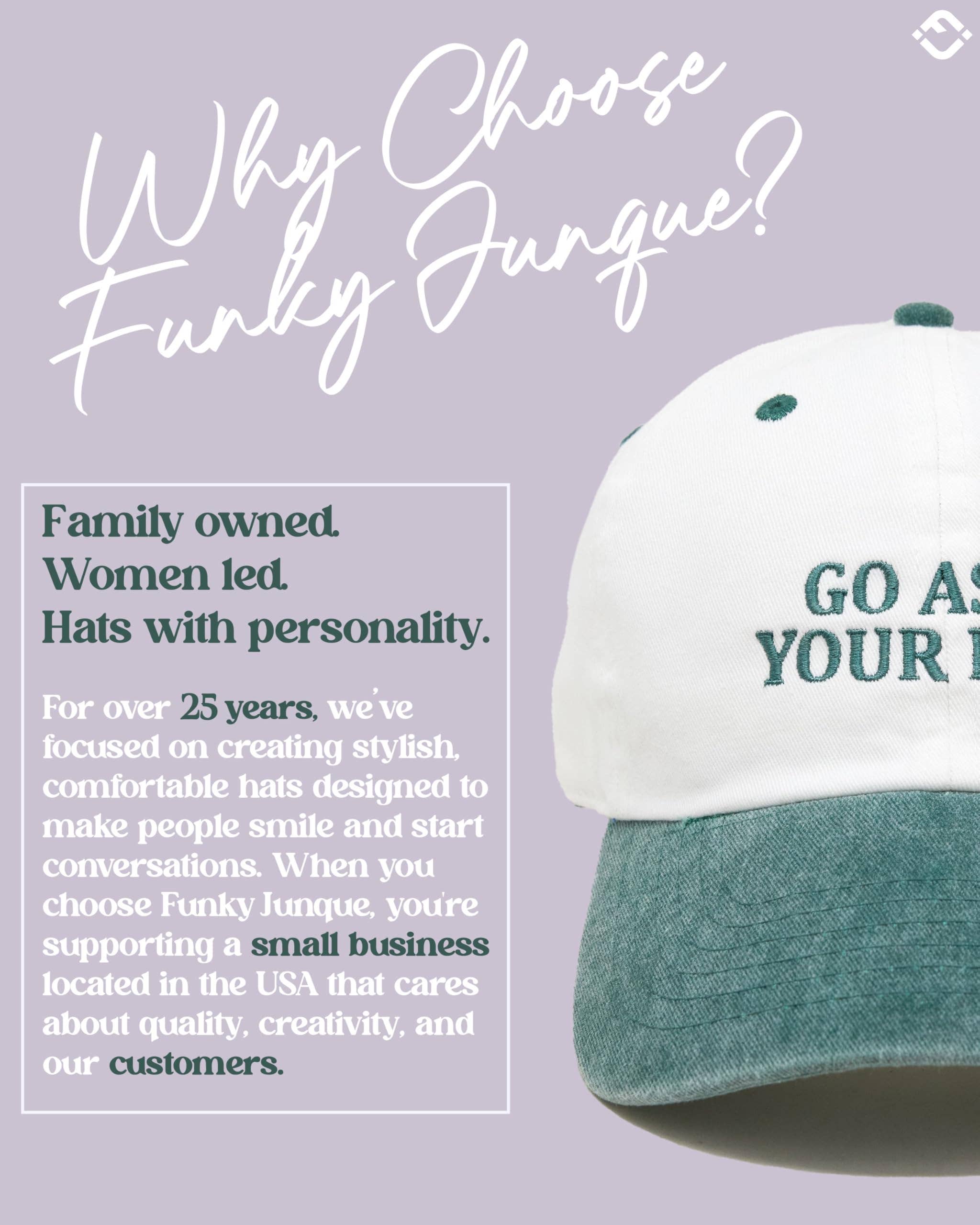Cotton 2-Tone Baseball Cap - Go Ask Your Dad - Green/Natural