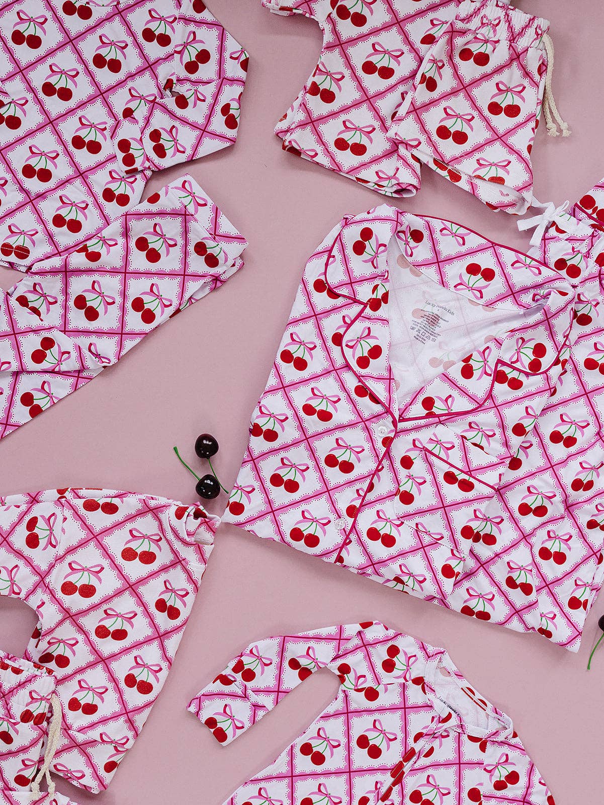 Bamboo Women's Pajamas | Cherry Bow