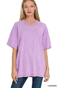 Vintage Wash Oversize Cotton Tee Zenana