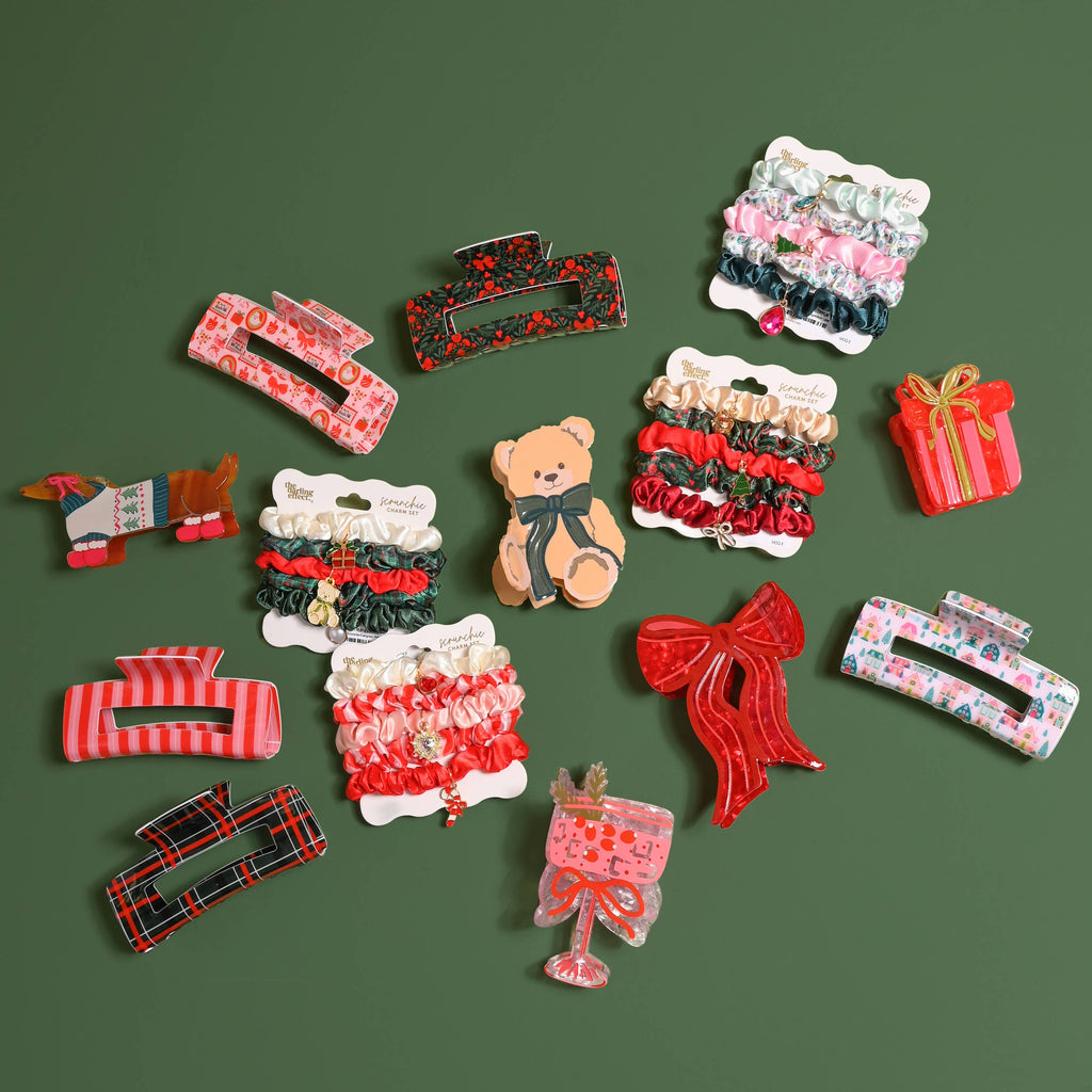 Shape Up Claw Clip-Red Bow