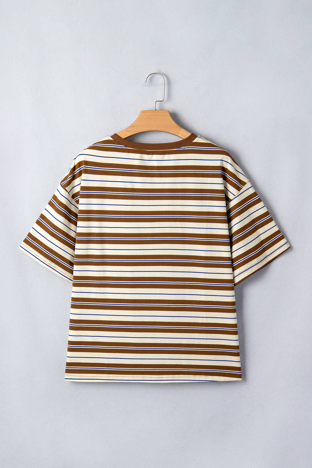 Stripe Womens Casual Oversized Tee (S-XL)