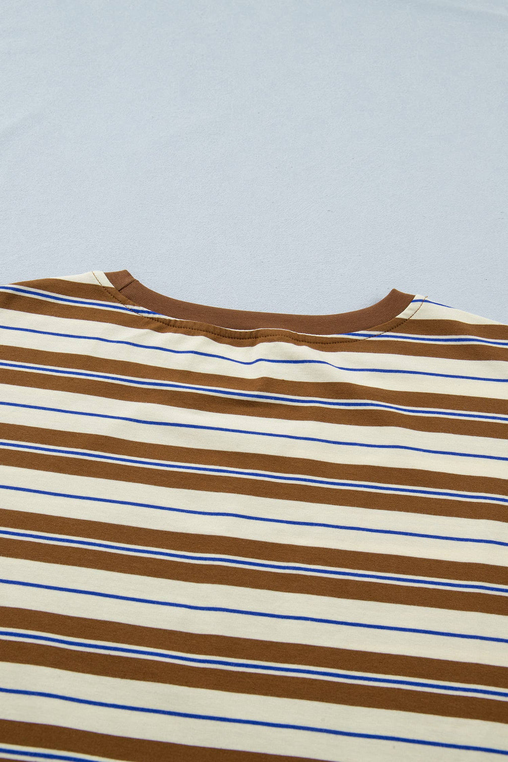 Stripe Womens Casual Oversized Tee (S-XL)