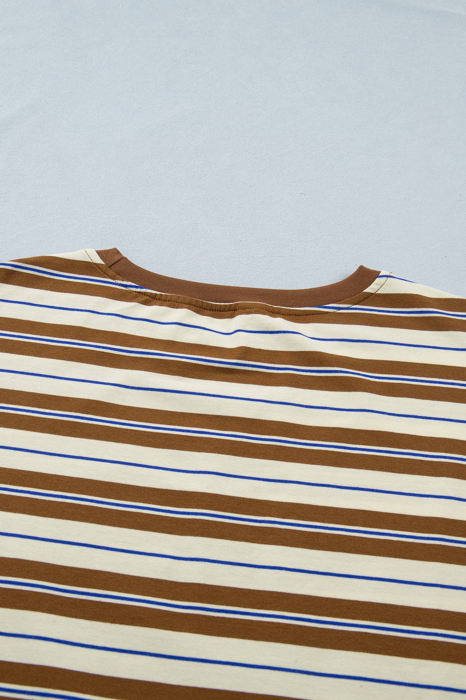 Stripe Womens Casual Oversized Tee (S-XL)