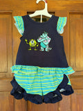 Sully & Mike Stripe Short Set