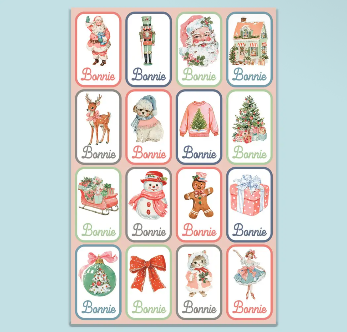 Custom Christmas Name Tags