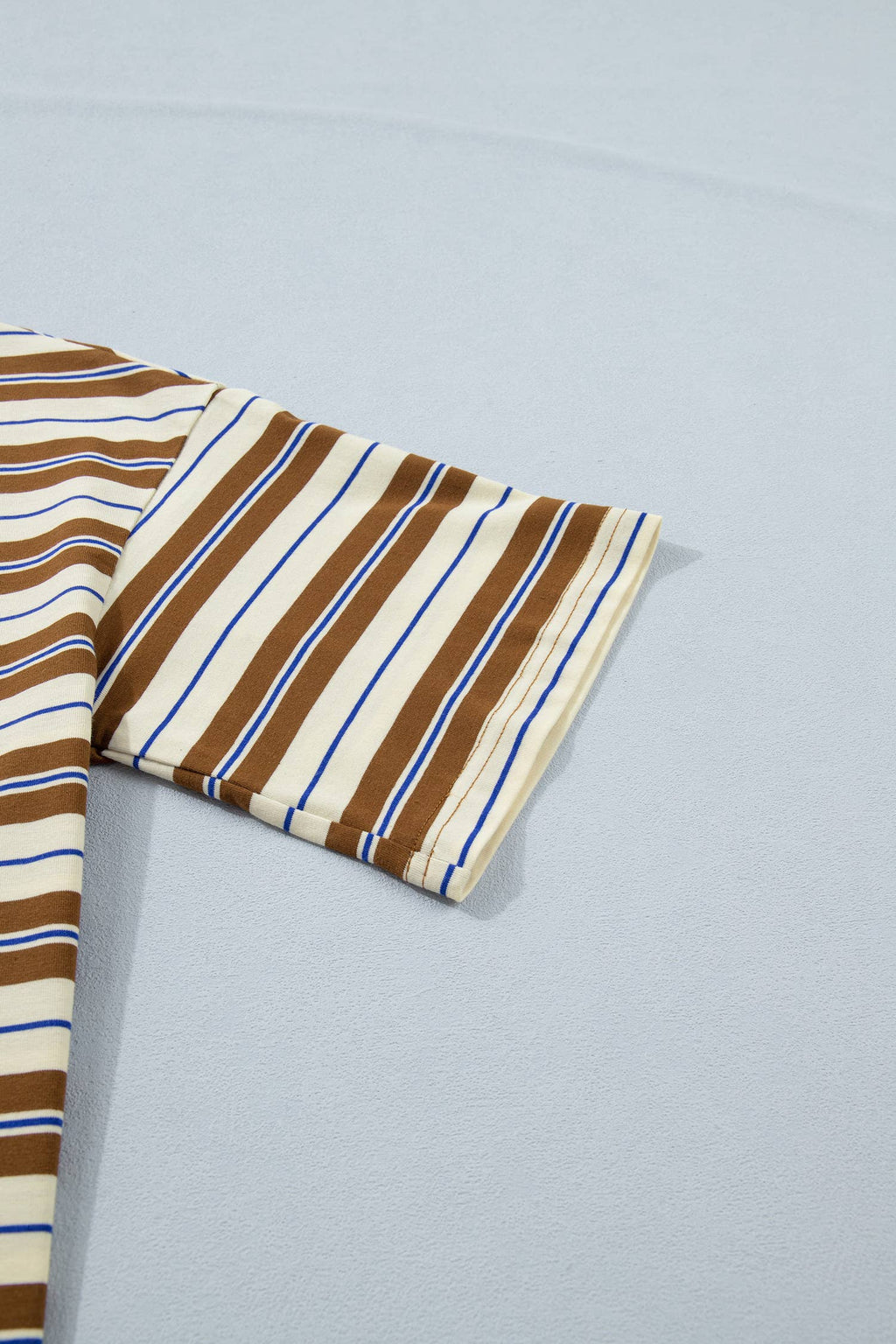 Stripe Womens Casual Oversized Tee (S-XL)